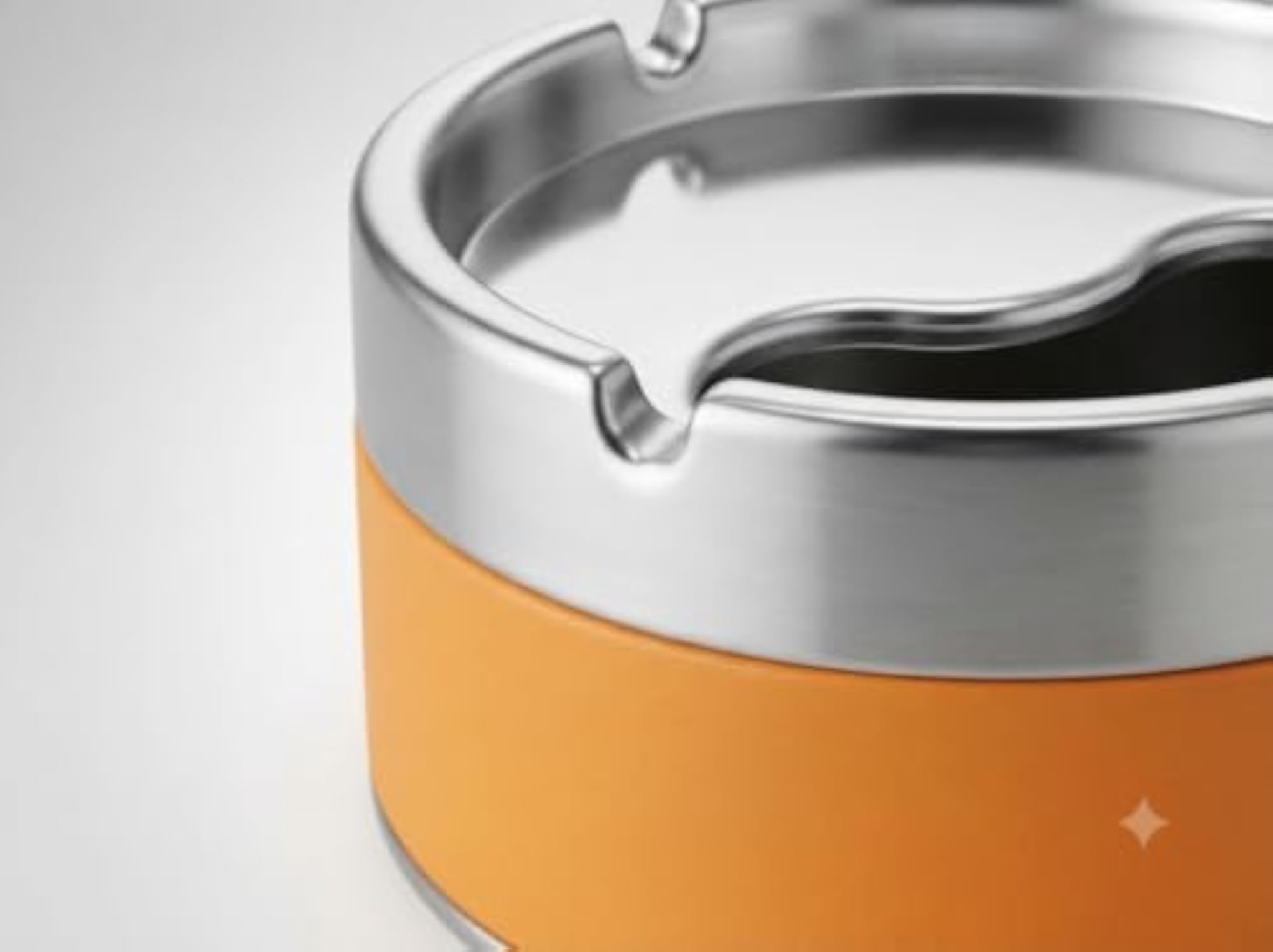 Cigarette Ashtray Stainless Steel Tabletop Smoking Tray